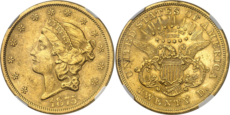 USA
République fédérale (1789 à nos jours) 
20 dollars en or - 1875 S San Fran...