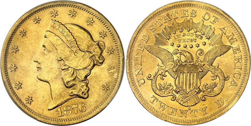 USA
République fédérale (1789 à nos jours) 
20 dollars en or - 1876 S San Fran...