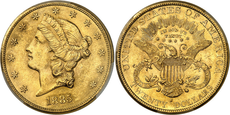 USA
République fédérale (1789 à nos jours) 
20 dollars en or - 1885 S San Fran...