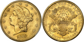 USA
République fédérale (1789 à nos jours) 
20 dollars en or - 1885 S San Francisco 
Magnifique exemplaire. 
33.43g - KM 74.3 
Superbe à FDC - PC...
