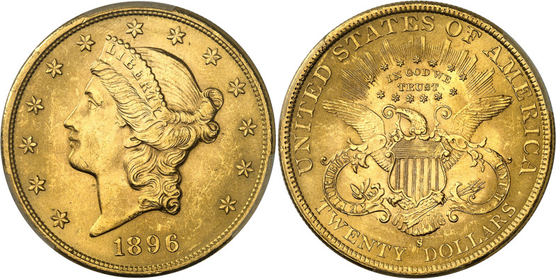 USA
République fédérale (1789 à nos jours) 
20 dollars en or - 1896 S San Fran...