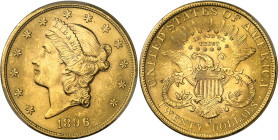 USA
République fédérale (1789 à nos jours) 
20 dollars en or - 1896 S San Francisco 
Magnifique exemplaire. 
Très rare dans cette qualité. 
33.43...