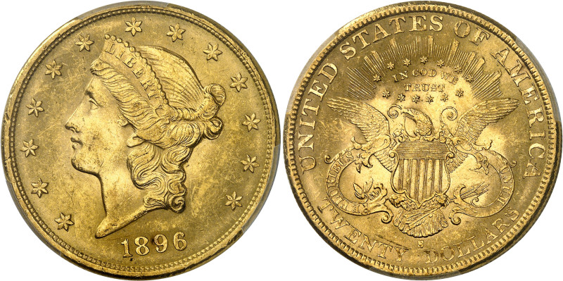USA
République fédérale (1789 à nos jours) 
20 dollars en or - 1896 S San Fran...