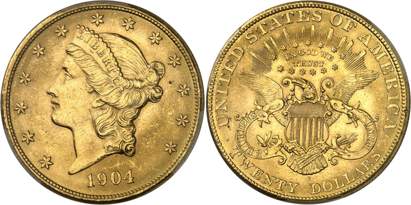USA
République fédérale (1789 à nos jours) 
20 dollars en or - 1904 S San Fran...