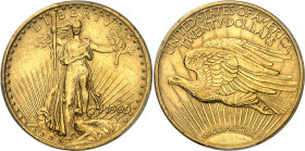 USA
République fédérale (1789 à nos jours) 
20 dollars en or - 1909 D Denver 
Bel exemplaire. 
Rare dans cette qualité. 
33.43g - KM 131 
Superb...