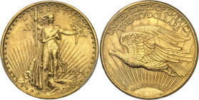USA
République fédérale (1789 à nos jours) 
20 dollars en or - 1914 D Denver 
Magnifique exemplaire. 
33.43g - KM 131 
Pratiquement FDC - PCGS MS...