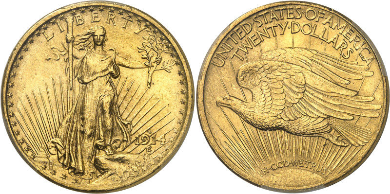USA
République fédérale (1789 à nos jours) 
20 dollars en or - 1914 S San Fran...
