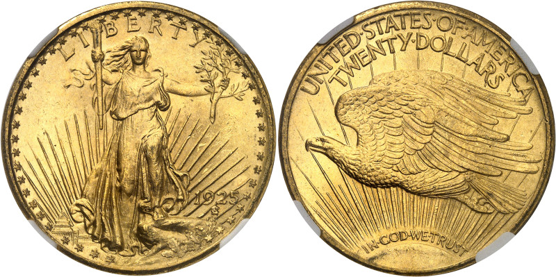 USA
République fédérale (1789 à nos jours) 
20 dollars en or - 1925 Philadelph...