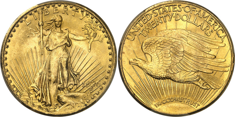USA
République fédérale (1789 à nos jours) 
20 dollars en or - 1926 Philadelph...