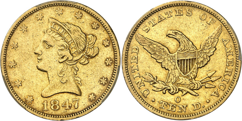 USA
République fédérale (1789 à nos jours) 
10 dollars en or - 1847 O Nouvelle...