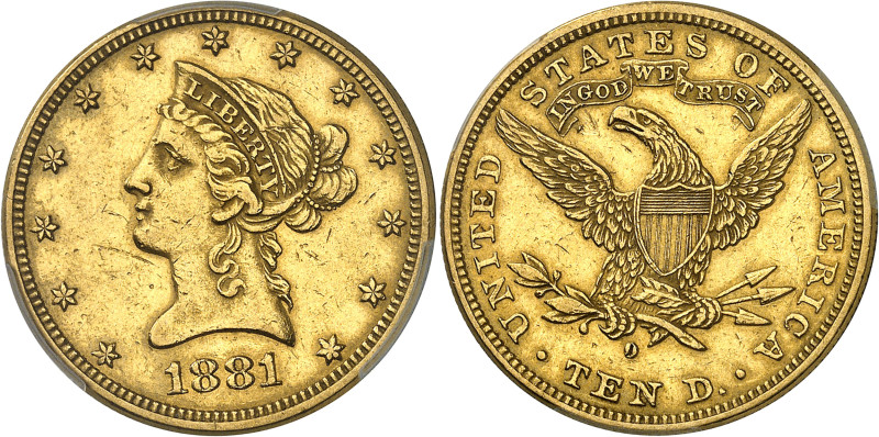 USA
République fédérale (1789 à nos jours) 
10 dollars en or - 1881 O Nouvelle...