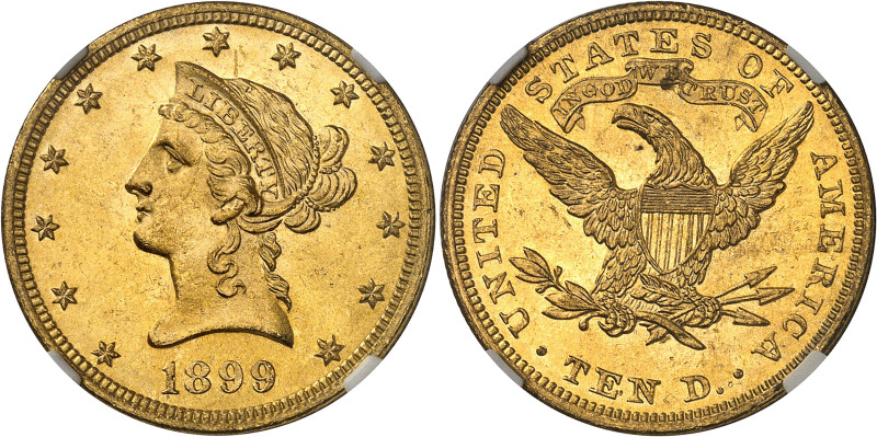 USA
République fédérale (1789 à nos jours) 
10 dollars en or - 1899 Philadelph...
