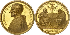 Vatican
Benoit XV (1914-1922)
Médaille en or - 1921 An VII - A. Mistruzzi
Commémore la publication de l'Encyclique " Principi Apostolorum " pour la...