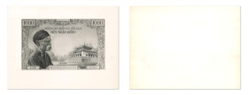 Vietnam (Sud)
Banque Nationale du Vietnam
Épreuve uniface photographique du 1000 Dông
ND (1955-56) - 0.000/00000 - Sans signatures
D'une insigne r...