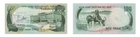 Vietnam (Sud)
Banque Nationale du Vietnam 
Spécimen du 100 Dong 
ND (1972) - A/1 000000 
1 Perforation. 
Annotations "Approuvée, Saigon, le 30/6/...