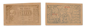 Vietnam
Banque Nationale 
100 Dông 
ND (1950-51) - 123KM/QT 076 - Sans date 
Pick 53b 
TB - PCGS VF 20