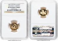 British Dependency gold Proof "Dolphin & Lobster" 10 Dollars 1969 PR69 Ultra Cameo NGC, KM21. From the Globus Collection HID09801242017 © 2024 Heritag...