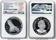 Elizabeth II silver Proof Piefort "Wedge-tailed Eagle" 2 Dollars (2 oz) 2019-P PR70 Ultra Cameo NGC, Perth mint. Mintage: 2,500. Accompanied by origin...