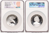 Elizabeth II silver Proof High Relief "Wedge-Tailed Eagle" 10 Dollars (10 oz) 2020-P PR70 Ultra Cameo NGC, Perth mint, KM-Unl. First Releases. John Me...