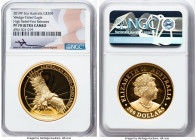 Elizabeth II gold Proof High Relief "Wedge-Tailed Eagle" 200 Dollars (2 oz) 2019-P PR70 Ultra Cameo NGC, Perth mint. Mintage: 250. Accompanied by orig...