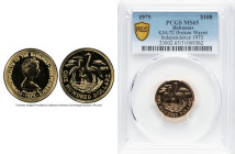 Elizabeth II gold "Independence of 1973" 100 Dollars 1975 MS65 PCGS, KM72. Broken waves variety. HID09801242017 © 2024 Heritage Auctions | All Rights ...