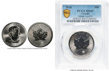 Elizabeth II platinum "Maple Leaf" 50 Dollars (1 oz) 2016 MS69 PCGS, Royal Canadian mint, KM-Unl. HID09801242017 © 2024 Heritage Auctions | All Rights...