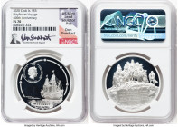 Elizabeth II silver Prooflike "Mayflower Voyage - 400th Anniversary" 5 Dollars 2020 PL70 NGC, 38.61mm. Signed by US Mint Lead Sculptor, Don Everhart. ...