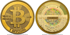Casascius brass Unloaded (Redeemed) 1 Bitcoin (BTC) 2013 MS67 NGC, Ahonen-pg 94. Total Issued: 8,352. Series 2. Type PF. 28.5mm. Firstbits 13Cq6GGh. F...