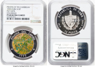 Republic silver Colorized Proof "Piet Heyn" 10 Pesos (1 oz) 1995 PR68 Ultra Cameo NGC, Havana mint, KM483. Pirates of the Caribbean series. HID0980124...