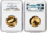 Republic gold Proof "Sable" 1/2 Ounce 2000 PR67 Ultra Cameo NGC, Pretoria mint, KM260. Natura - Sable, Queen of the Antelopes Series. From the Globus ...