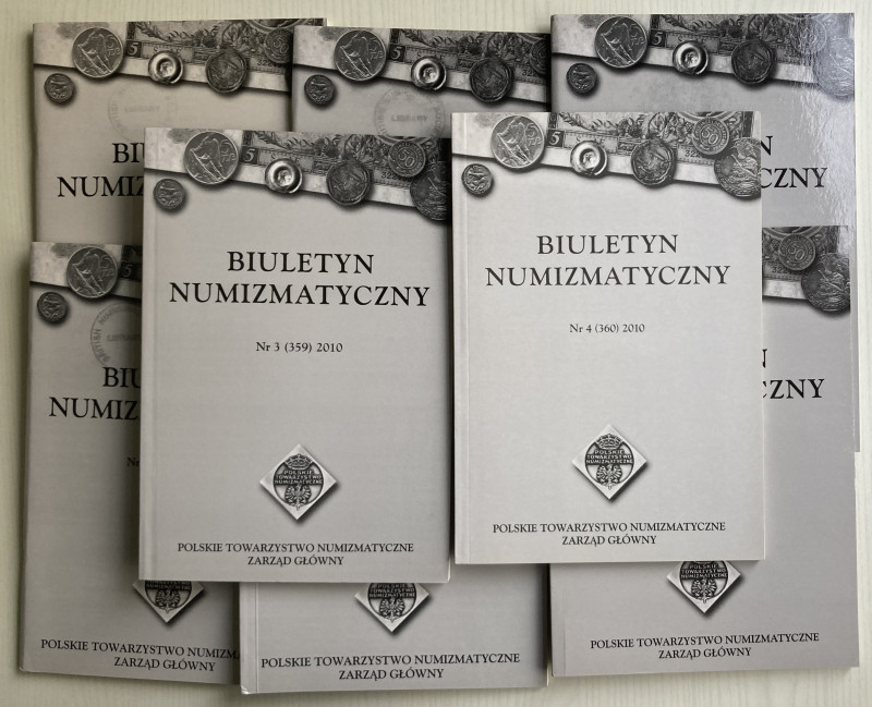 AA.VV. Biuletyn Numizmatyczny. Lotto di 8 Riviste: Nr. 1 (353) 2009 – Nr. 2 (354...