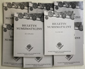 AA.VV. Biuletyn Numizmatyczny. Lotto di 8 Riviste: Nr. 1 (353) 2009 – Nr. 2 (354) 2009 – Nr. 3 (355) 2009 – Nr 4 (356) 2009 – Nr. 1 (357) 2010 – Nr. 2...