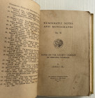 Hill G.F. Numismatic Notes and Monographs 2 Voll. In un unico tomo. Tela ed. No. 44. "On the Coins of Narbonensis with Iberian Inscriptions" New York ...