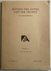 Auctiones A., Auctions 20. Munzen der Antike und der Neuzeit, aus privatbesitz. Basel 8-9 November 1990. Brossura ed. pp. 100, lotti 1786 tavv. 80 in ...