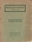 FLORANGE J. – CIANI L. - Paris, 16 – Octobre, 1923. Collection de Mr. E. A. medailles grecques antiques Pp. 13, nn. 98, tavv. 2. Ril .ed. buono stato,...