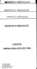 LOTTO di 4 listini a prezzo fisso anni 1996\98. Ottolini Marco. Tutti con tavole. Importanti serie di medaglistica. Buono stato No resi.