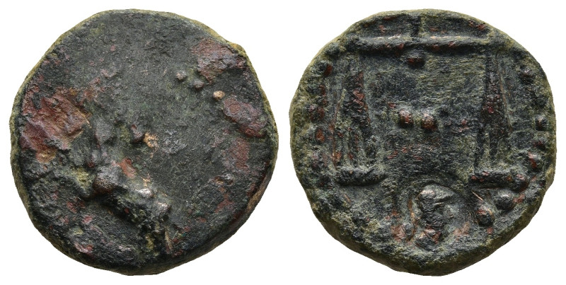 PHARAONIC KINGS OF EGYPT. Nektanebo II (361-343 BC)
AE Bronze (16,4mm 3,4g)
Ob...