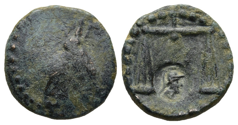 PHARAONIC KINGS OF EGYPT. Nektanebo II (361-343 BC)
AE Bronze (14,9mm 2,5g)
Ob...