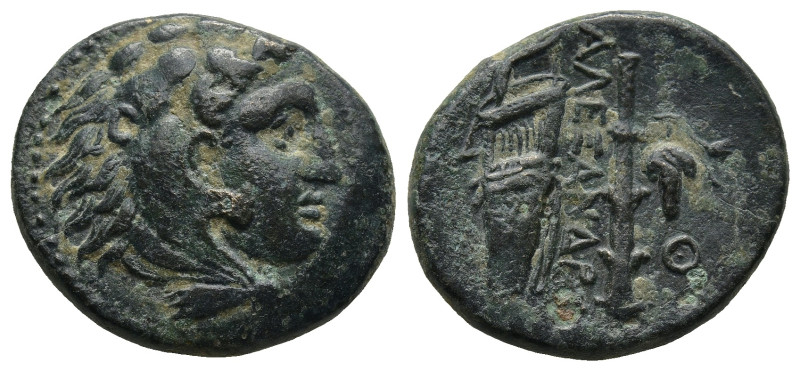 KINGS OF MACEDON. Alexander III 'the Great' (336-323 BC). Tarsos mint.
AE Unit ...