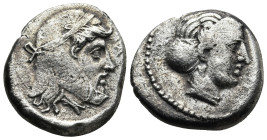 CILICIA. Mallos. Tiribazos, Satrap of Lydia (388-380 BC)
AR Stater (22,4mm 9,8g)
Obv: Head of Aphrodite right, her hair bound in ampyx and sphendone...