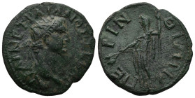 THRACE. Perinthus. Trajan (AD 98-117)
AE Bronze (26,2mm 7,9g)
Obv: ΑΥ ΚΑΙ ΝΕ ΤΡΑΙΑΝΟΣ ΣΕΒΑ Γ. Radiate head of Trajan, right
Rev: ΠΕΡΙΝΘΙΩΝ. Demeter...