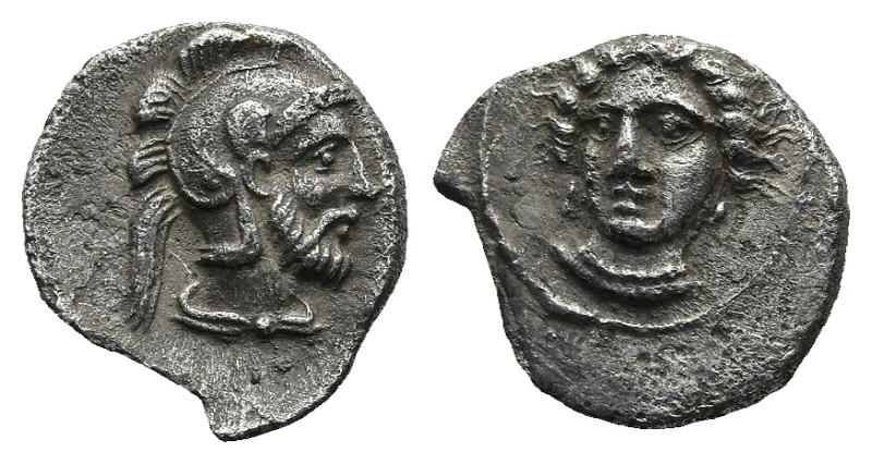 CILICIA. Tarsos. Pharnabazos, Persian military commander (380-374/3 BC)
AR Obol...