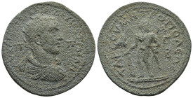 CILICIA. Tarsus. Trajan Decius (AD 249-251)
AE Bronze (32,6mm 21,1g)
Obv: Radiate, draped and cuirassed bust of Decius, right, seen from rear
Rev: ...