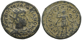 CILICIA. Tarsos. Valerian I (AD 253-260)
AE Bronze (31mm 21,1g)
Obv: ΑΥΤ ΚΑΙ Π Λ ΟΥΑΛΕΡΙΑΝΟΝ Ϲ / Π - Π. Radiate, draped and cuirassed bust of Valeri...