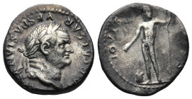 Vespasian (AD 69-79). Rome
AR Denarius (17,8mm 2,6g)
Obv: IMP CAESAR VESPASIANVS AVG. Laureate head of Vespasian to right.
Rev: IOVIS CVSTOS. Jupit...