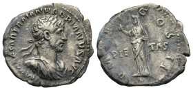 Hadrian (117-138 AD). Rome
AR Denarius (20,8mm 2,8g)
Obv: IMP CAESAR TRAIAN HADRIANVS AVG. Laureate, draped and cuirassed bust of Hadrian to right
...