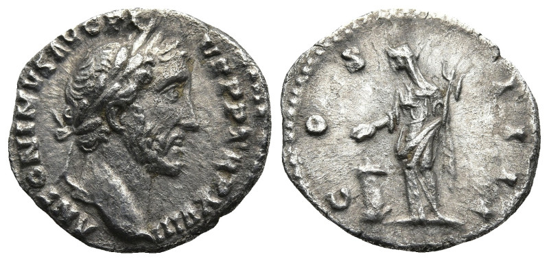 Antoninus Pius (138-161 AD). Rome
AR Denarius (17,8mm 2,8g)
Obv: ANTONINVS AVG...