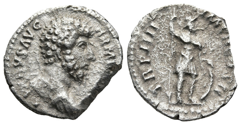 Lucius Verus (AD 161-169). Rome
AR Denarius (16,9mm 2,6g)
Obv: L VERVS AVG ARM...