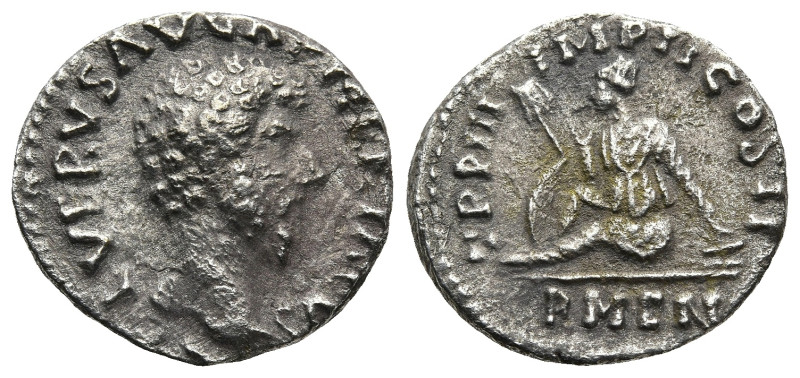 Lucius Verus (AD 161-169). Rome
AR Denarius (17,6mm 2,7g)
Obv: L VERVS AVG ARM...