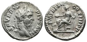 Septimius Severus (AD 193-211). Rome
AR Denarius (19,2mm 2,9g)
Obv: SEVERVS PIVS AVG. Head of Septimius Severus; laureate, right.
Rev. P M TR P XVI...